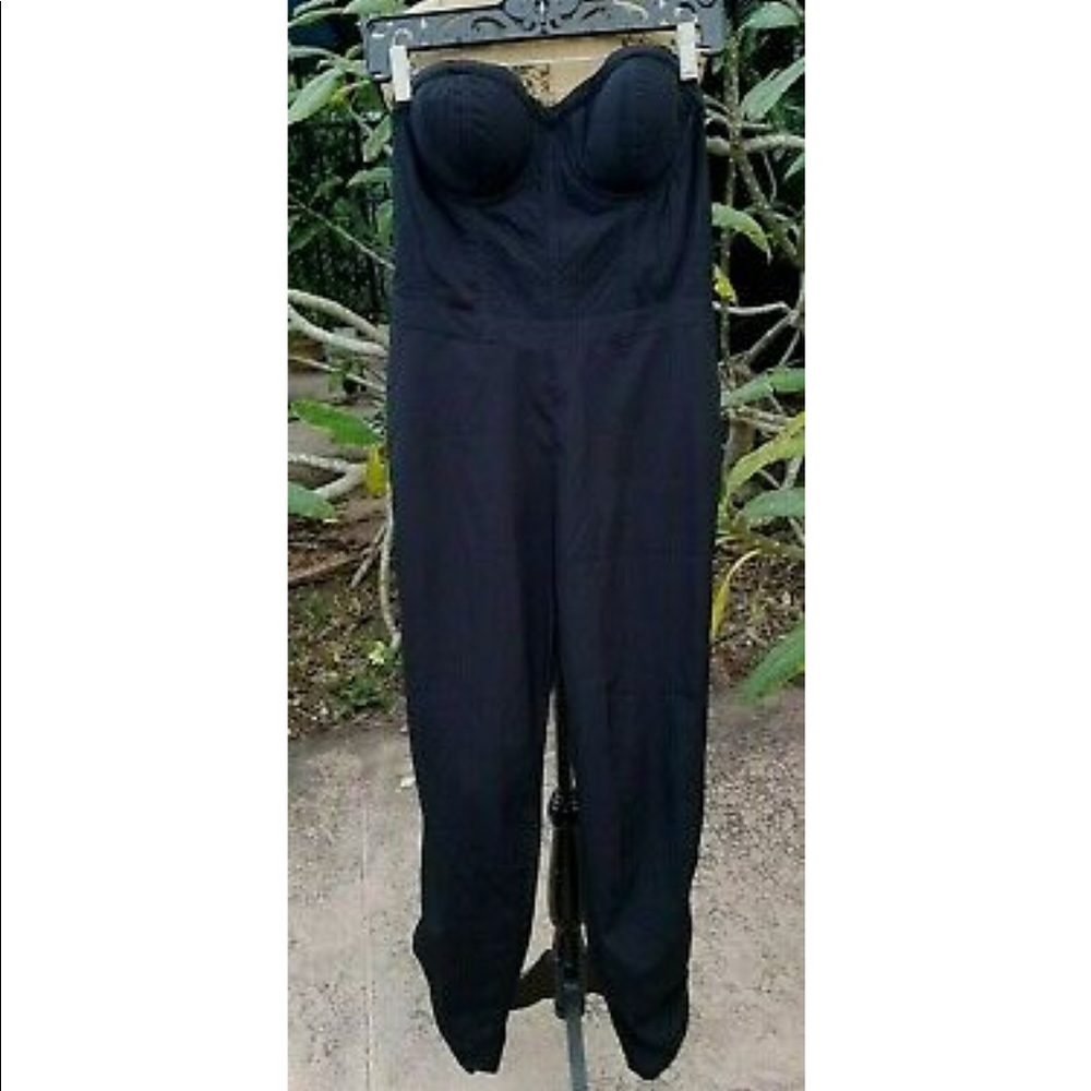 Jessica Simpson Jumpsuit Black Bandeau Size Medium